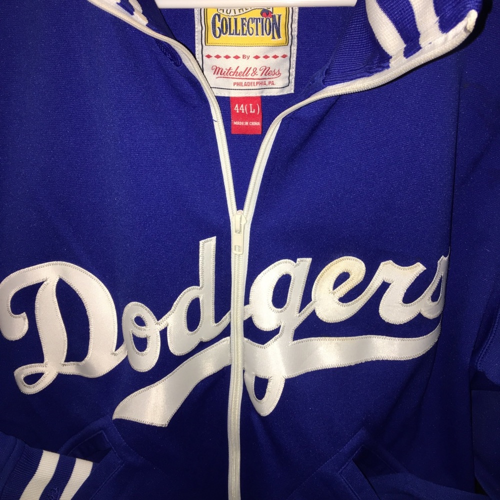 Mitchell & ness zip up sweater track jacket
